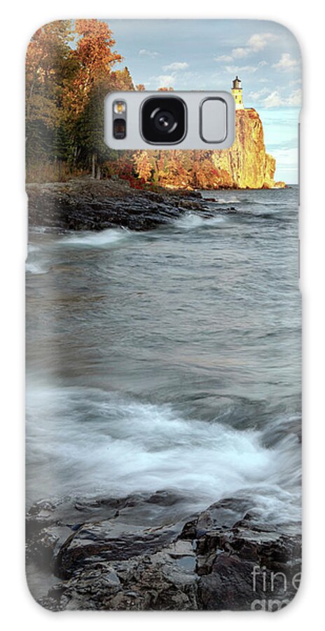 Split Galaxy Case featuring the photograph 1556 Split Rock Lighthouse by Steve Sturgill