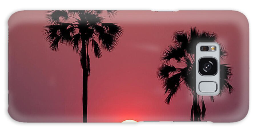 Botswana Galaxy Case featuring the photograph Sunset, Botswana #1 by Mint Images/ Art Wolfe