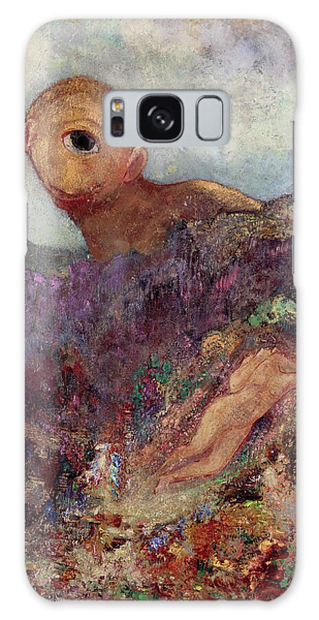 Odilon Redon Galaxy Case featuring the painting The cyclops, 1914 #1 by Odilon Redon