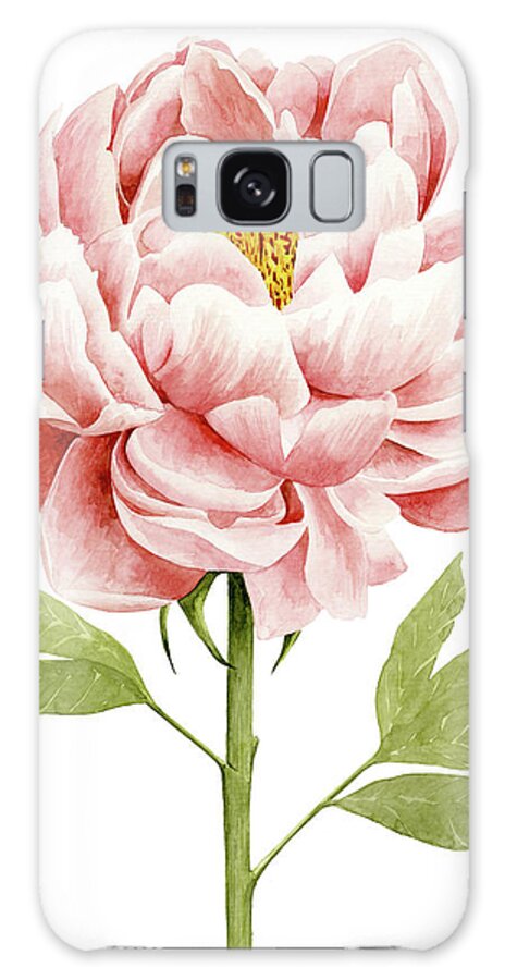 Botanical Galaxy Case featuring the painting Watercolor Peony II by Grace Popp