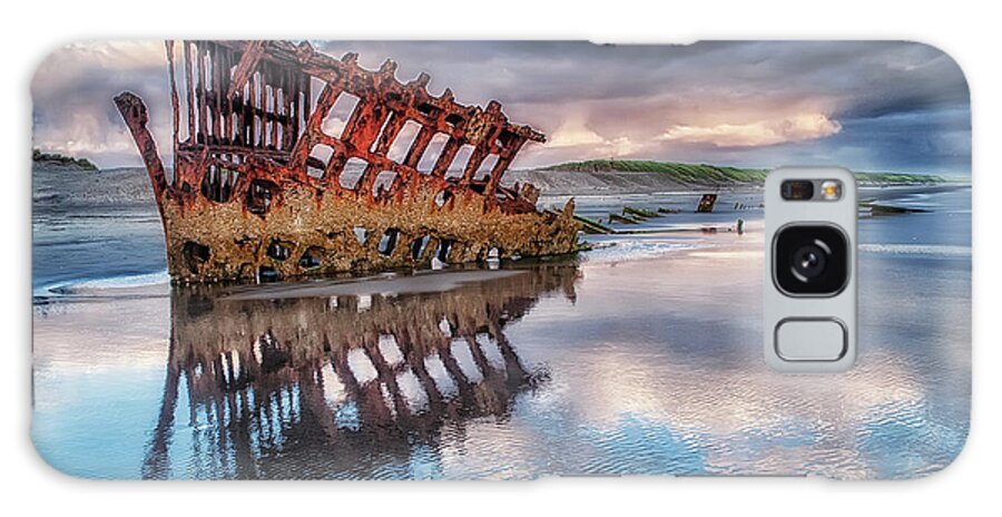 Shipwreck Galaxy Case featuring the photograph Wreckage of the Peter Iredale by Wade Aiken