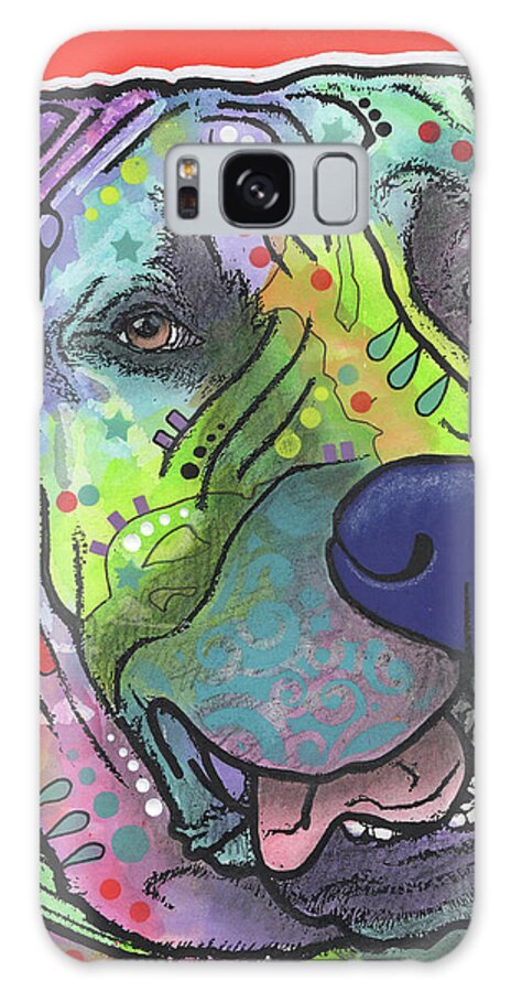 Zeus Galaxy Case featuring the mixed media Zeus #1 by Dean Russo