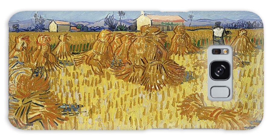 Provence Galaxy Case featuring the painting Corn Harvest In Provence by Vincent Van Gogh