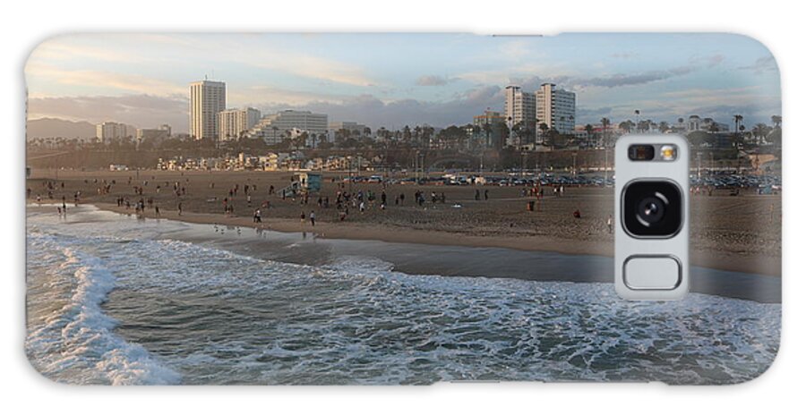 Sunset Galaxy Case featuring the photograph Pacific Sunset , Santa Monica, California #12 by John Shiron