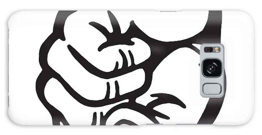 Anger Galaxy Case featuring the drawing Fist #14 by CSA Images