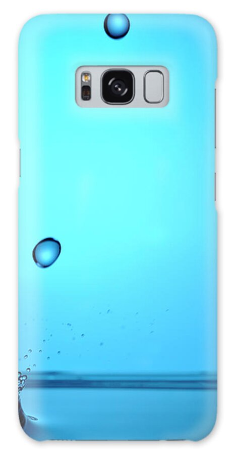 Motion Galaxy Case featuring the photograph Splashing Water Droplet #18 by Sami Sarkis