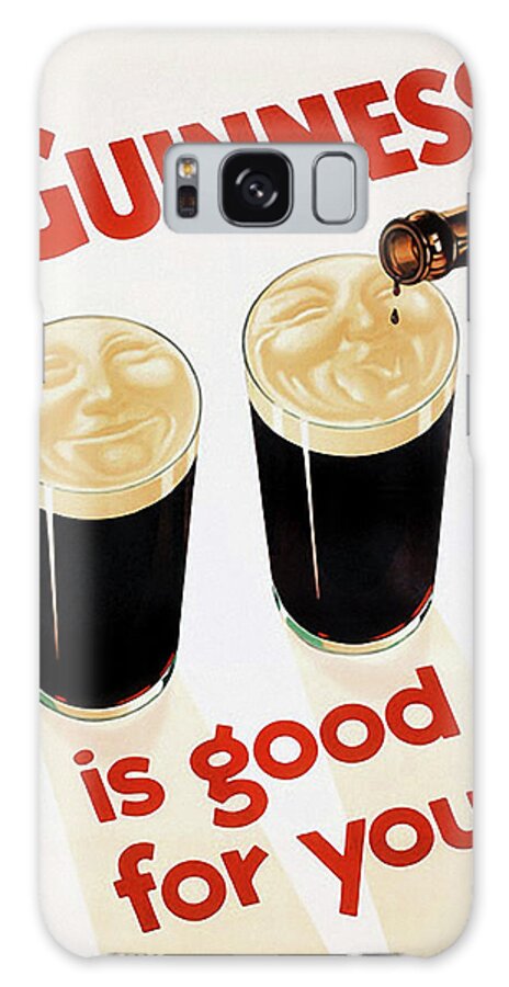 Guinness Is Good For You Galaxy Case featuring the mixed media 1929 by Vintage Lavoie