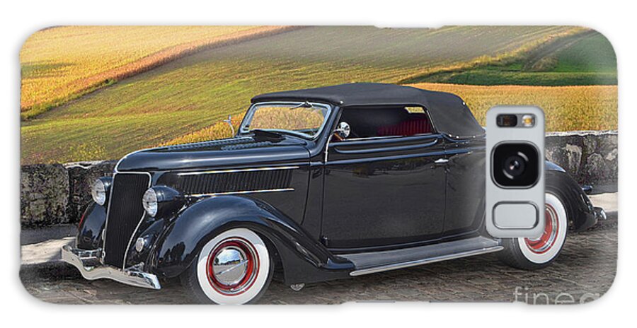 Customized Galaxy Case featuring the photograph 1936 Ford Cabriolet by Ron Long