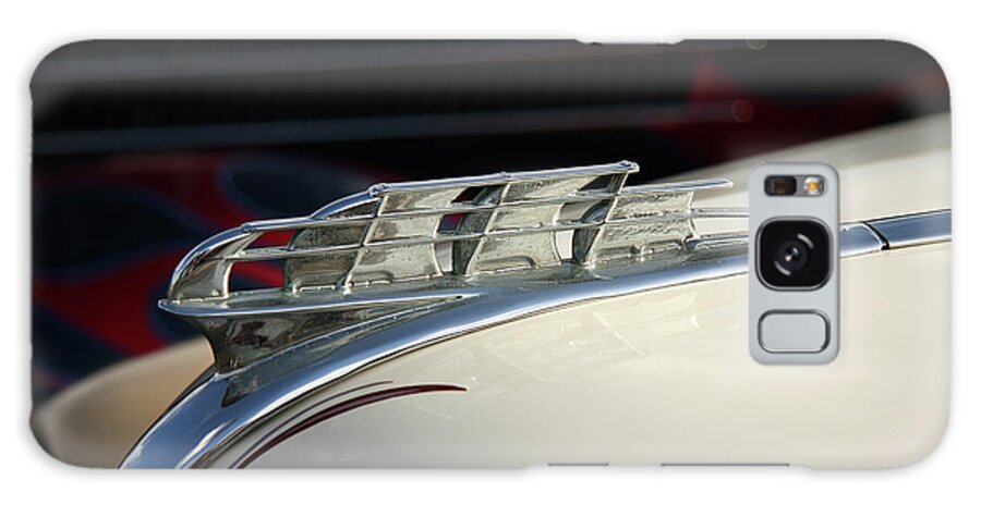 1950 Plymouth Hood Ornament Galaxy Case featuring the photograph 1950 Plymouth by Terri Brewster