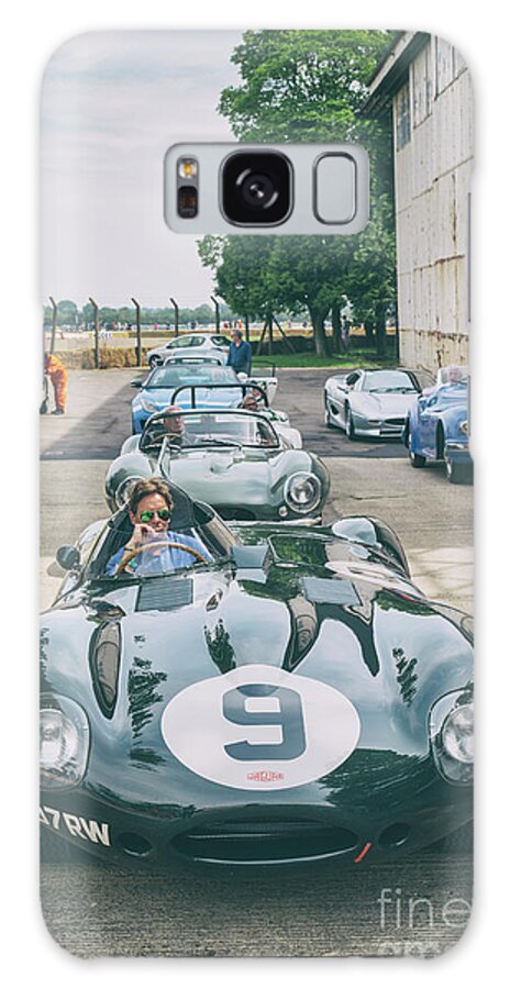 1955 Galaxy Case featuring the photograph 1955 Jaguar DType Sports Racing Car by Tim Gainey