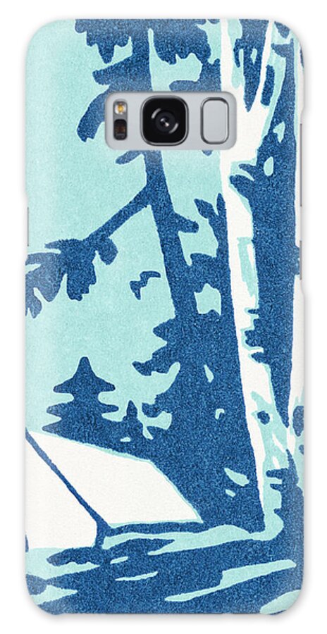 Activity Galaxy Case featuring the drawing Camping #2 by CSA Images