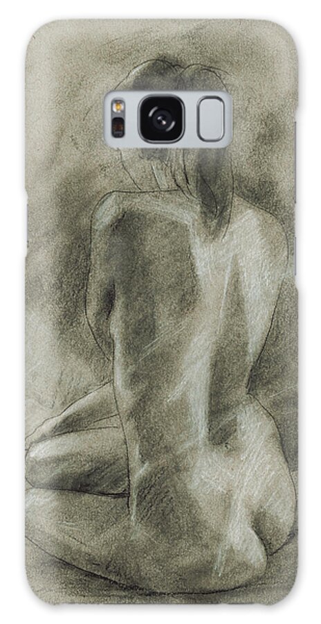 Figurative Galaxy Case featuring the painting Charcoal Figure Study II #2 by Ethan Harper
