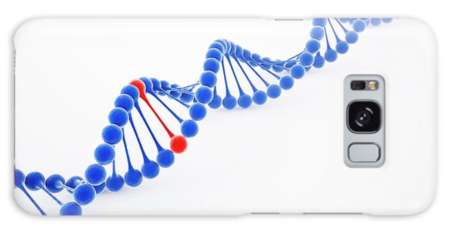 Color Image Galaxy Case featuring the digital art Dna Molecule, Artwork #2 by Science Photo Library - Andrzej Wojcicki