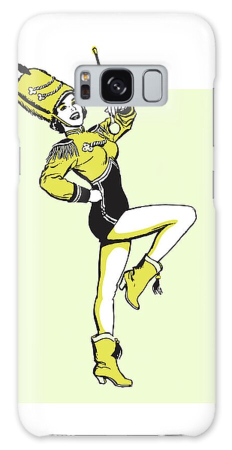 Adult Galaxy Case featuring the drawing Female Drum Major #2 by CSA Images