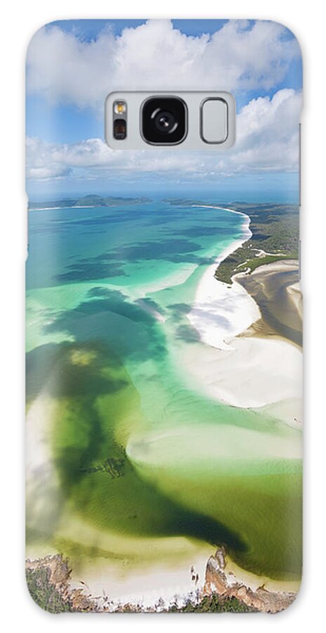 Tranquility Galaxy Case featuring the photograph Hill Inlet Whitsunday Islands #2 by Peter Adams