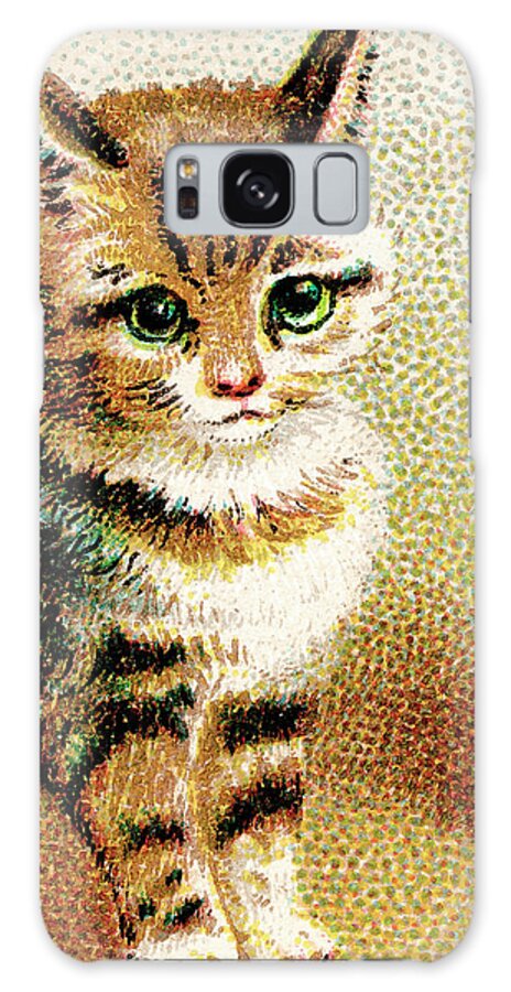 Animal Galaxy Case featuring the drawing Kitty #2 by CSA Images