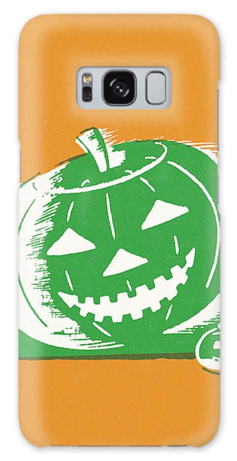 Autumn Galaxy Case featuring the drawing Pumpkin #2 by CSA Images