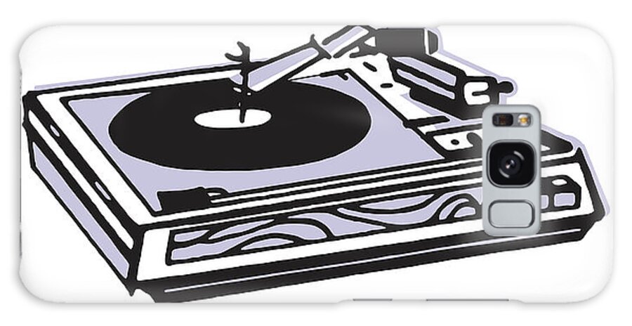 Album Galaxy Case featuring the drawing Record Player #2 by CSA Images