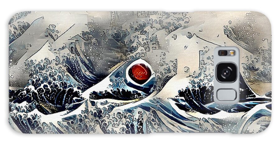 Abstract Galaxy Case featuring the digital art Red sunset #2 by Bruce Rolff