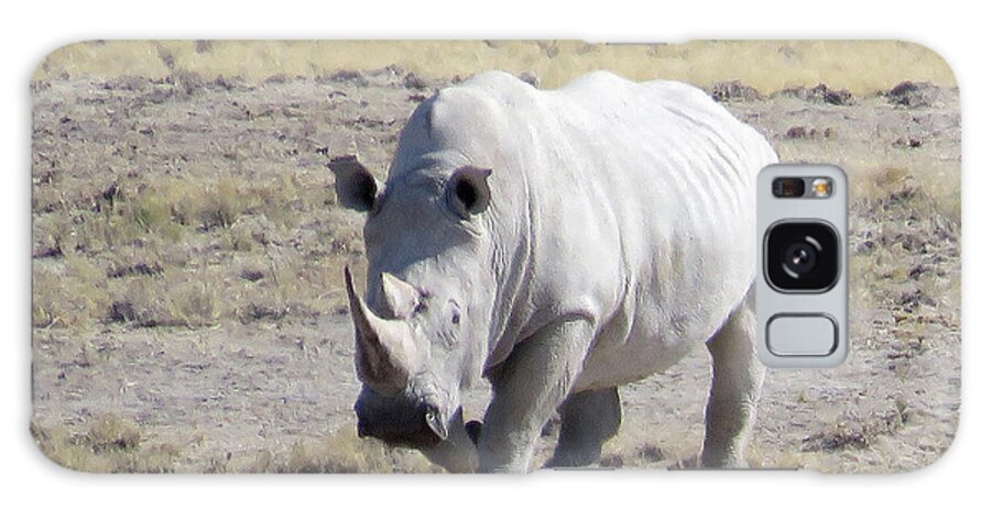 Rhino Galaxy Case featuring the photograph Rhino #2 by Eric Pengelly