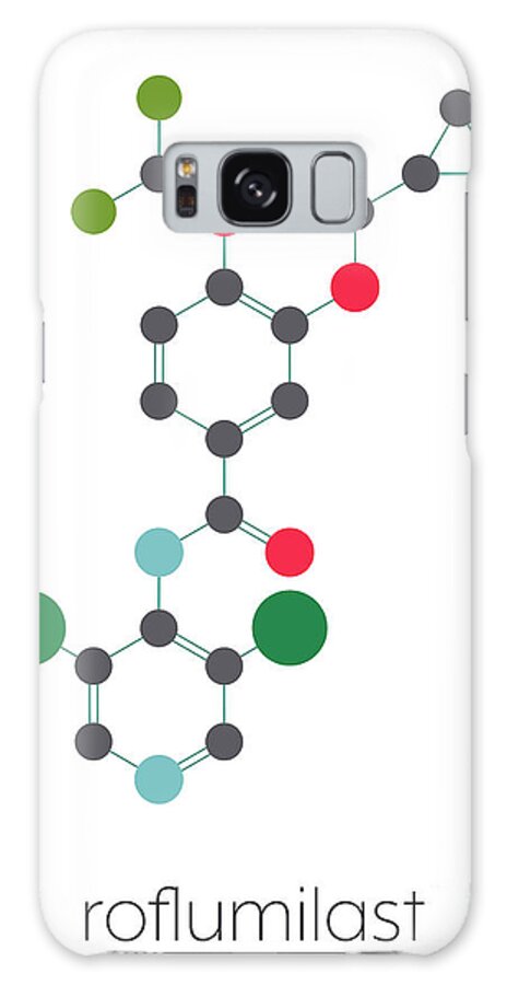 Roflumilast Galaxy Case featuring the photograph Roflumilast Copd Drug #2 by Molekuul/science Photo Library
