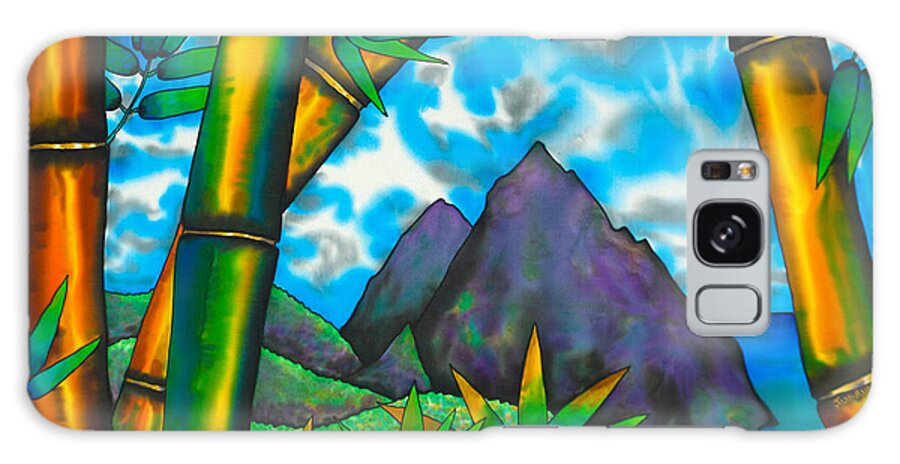 Pitons Galaxy Case featuring the painting St. Lucia Pitons #3 by Daniel Jean-Baptiste