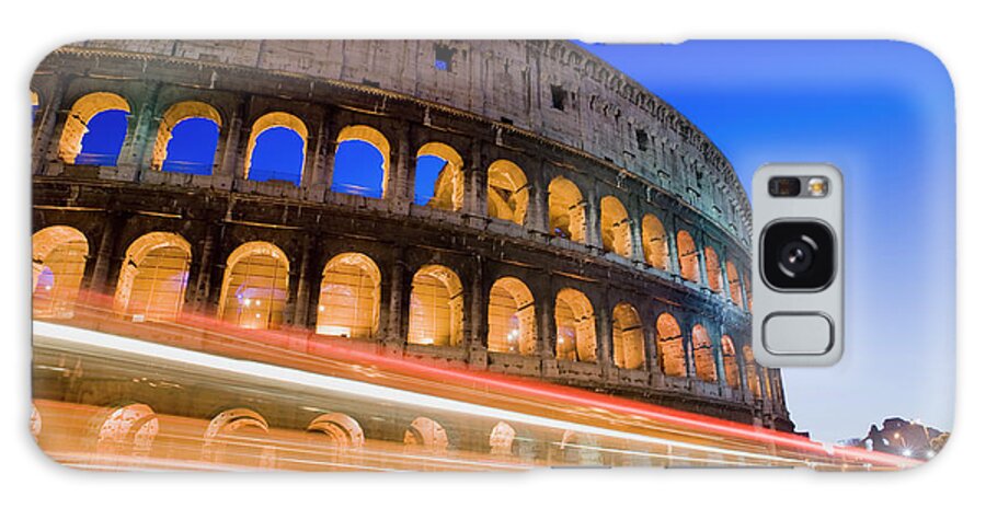 Architectural Feature Galaxy Case featuring the photograph The Colosseum In Rome Italy #2 by Deejpilot