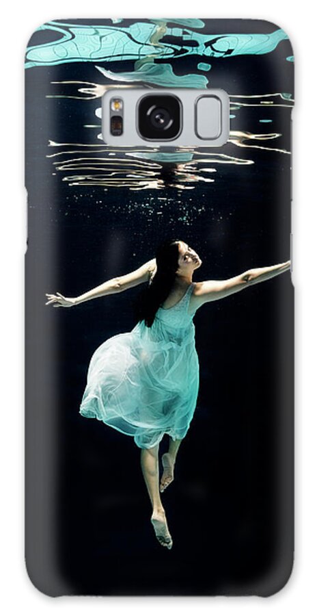 Ballet Dancer Galaxy Case featuring the photograph Ballet Dancer Underwater #22 by Henrik Sorensen