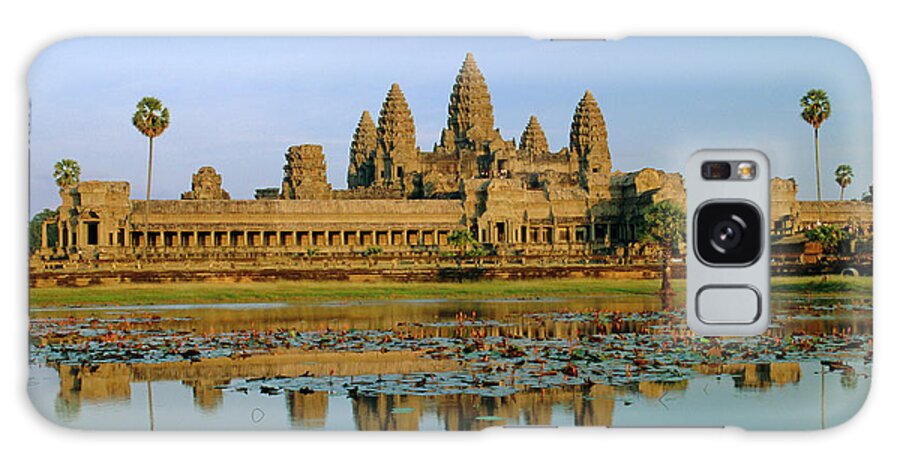 The Temple Of Angkor Wat Galaxy Case featuring the photograph 252-4804 by Robert Harding Picture Library