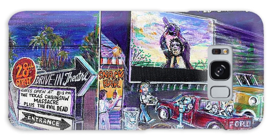 St. Petersburg Galaxy Case featuring the painting 28th Street Drive-In, St. Pete by Jonathan Morrill
