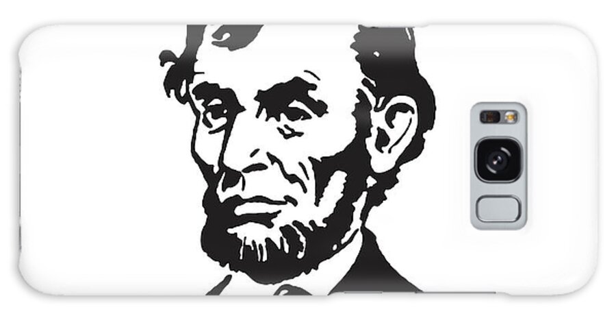 Abe Galaxy Case featuring the drawing Abraham Lincoln #3 by CSA Images