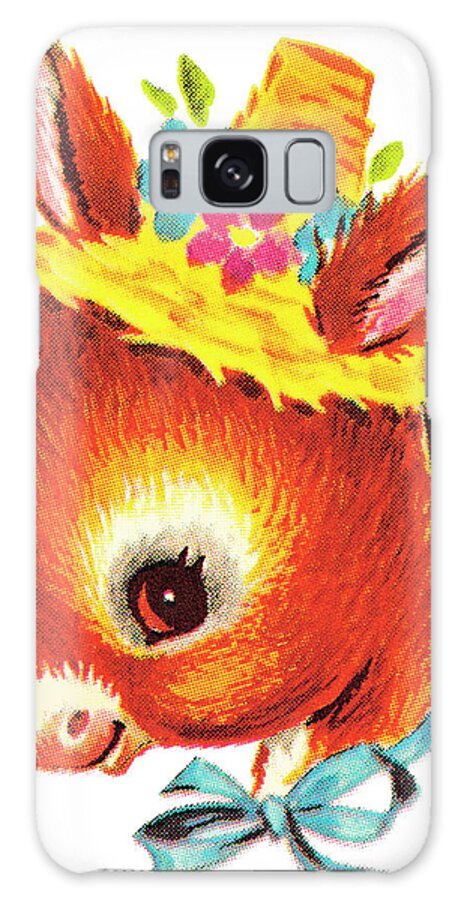 Accessories Galaxy Case featuring the drawing Donkey #3 by CSA Images
