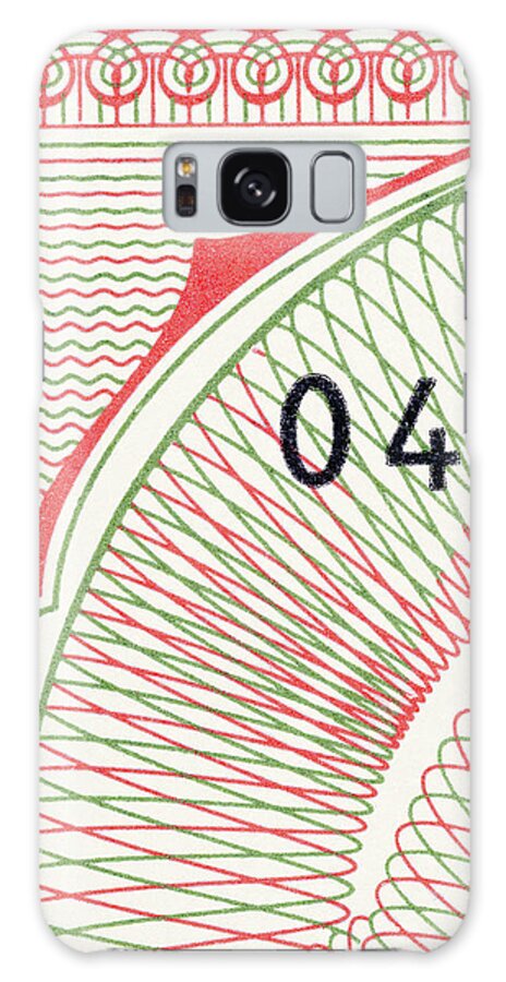 Border Galaxy Case featuring the drawing Engraving #3 by CSA Images