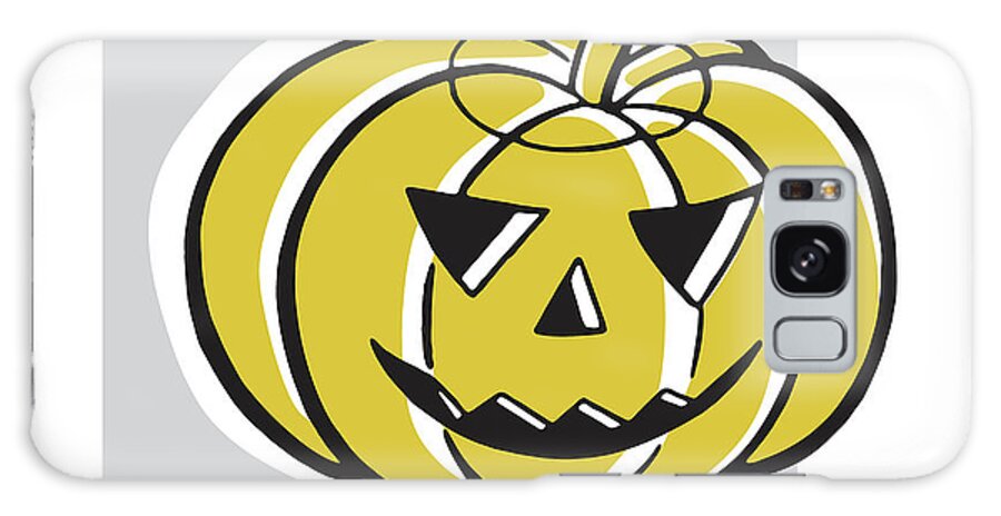 Autumn Galaxy Case featuring the drawing Jack-O-Lantern #3 by CSA Images