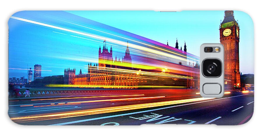 London Big Ben Galaxy Case featuring the photograph London Big Ben #3 by Nina Papiorek