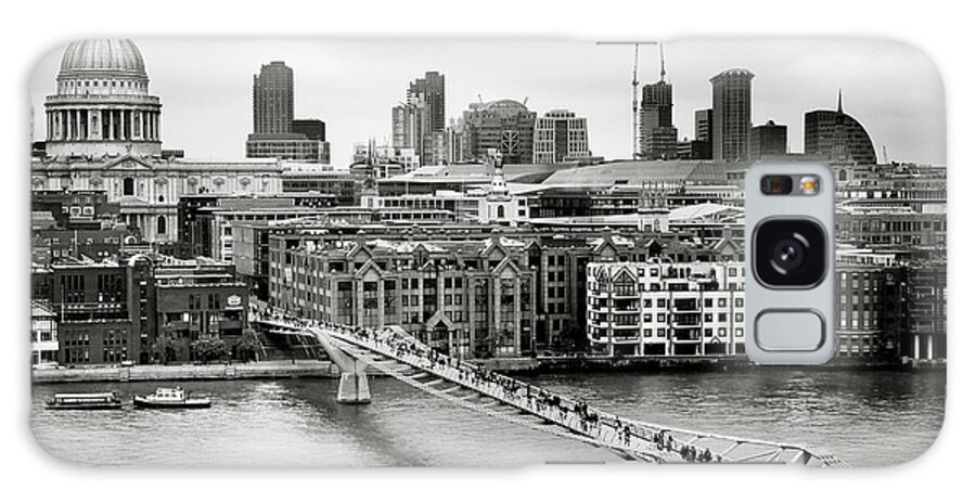 London Millenium Bridge Galaxy Case featuring the photograph London Millenium Bridge #3 by Nina Papiorek