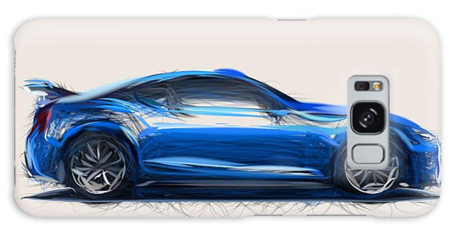 Subaru Galaxy Case featuring the digital art Subaru BRZ STI Draw #5 by CarsToon Concept