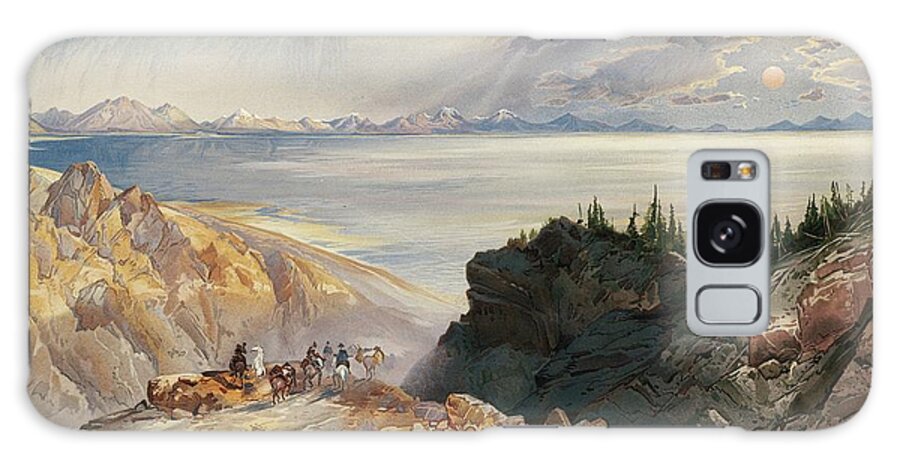 Utah Galaxy Case featuring the painting The Great Salt Lake Of Utah by Thomas Moran