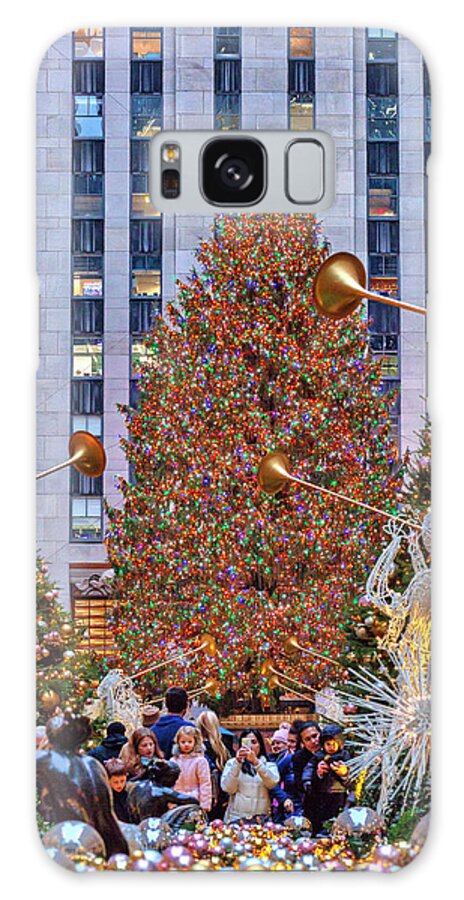 Estock Galaxy Case featuring the digital art Tree, Rockefeller Center Nyc #3 by Lumiere