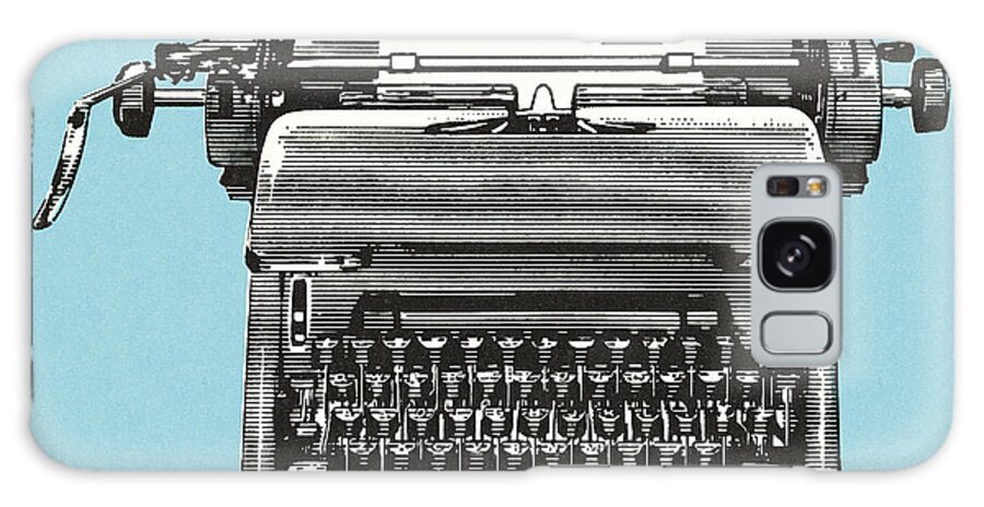 Author Galaxy Case featuring the drawing Typewriter #3 by CSA Images