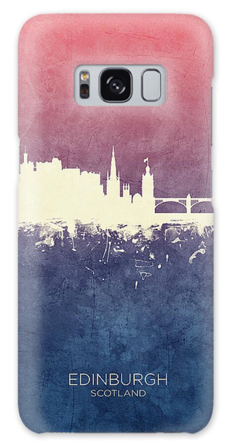 Edinburgh Galaxy Case featuring the digital art Edinburgh Scotland Skyline #39 by Michael Tompsett