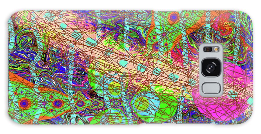 Walter Paul Bebirian: The Bebirian Art Collection Galaxy Case featuring the digital art 4-14-2012abcdefghijklmno by Walter Paul Bebirian