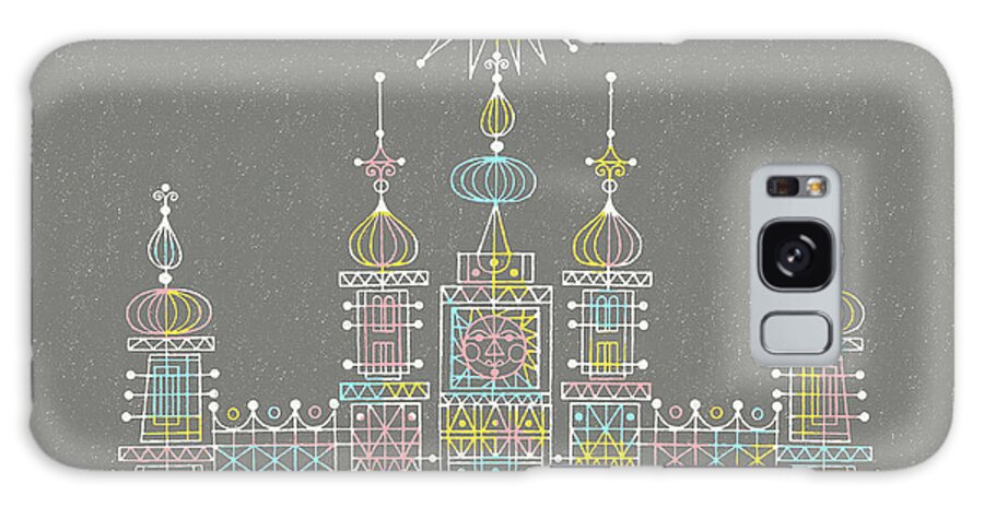 Architecture Galaxy Case featuring the drawing Abstract Castle #4 by CSA Images