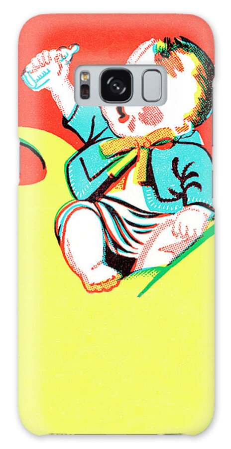 Baby Galaxy Case featuring the drawing Boy #4 by CSA Images