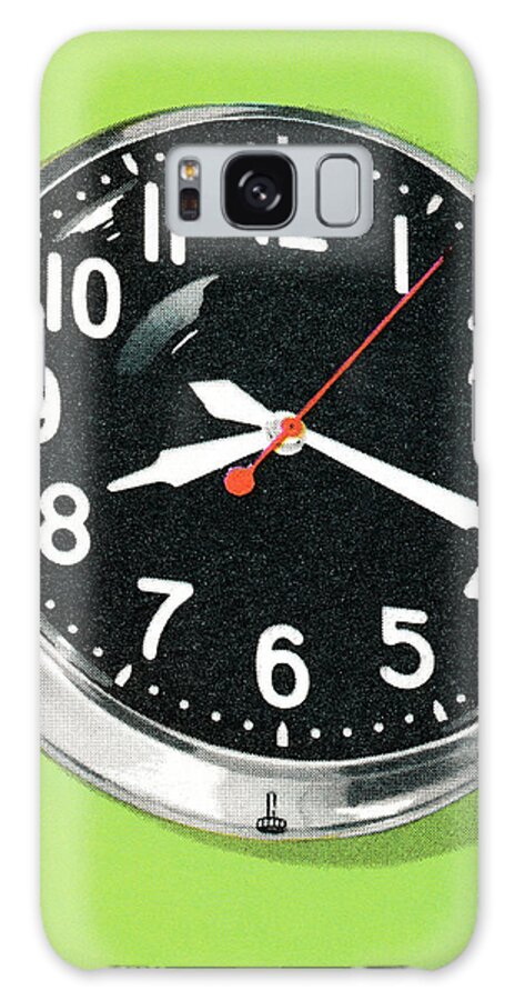 Campy Galaxy Case featuring the drawing Clock #4 by CSA Images