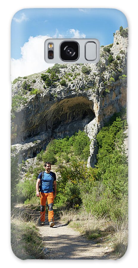 Walking Galaxy Case featuring the photograph Hiking In Mascun Ravine In Guara Mountains. #4 by Cavan Images
