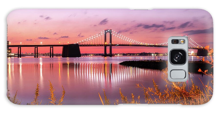 Bridge Galaxy Case featuring the photograph Throgs Neck Sunset #4 by John Randazzo