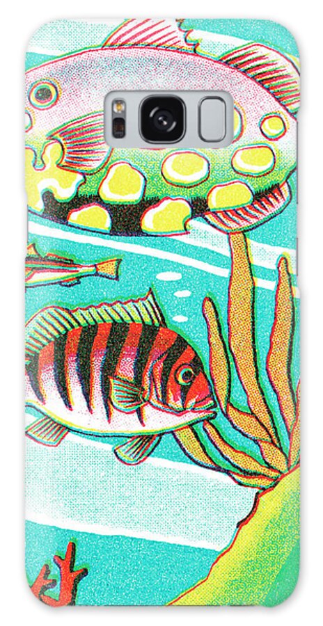Animal Galaxy Case featuring the drawing Fish #43 by CSA Images