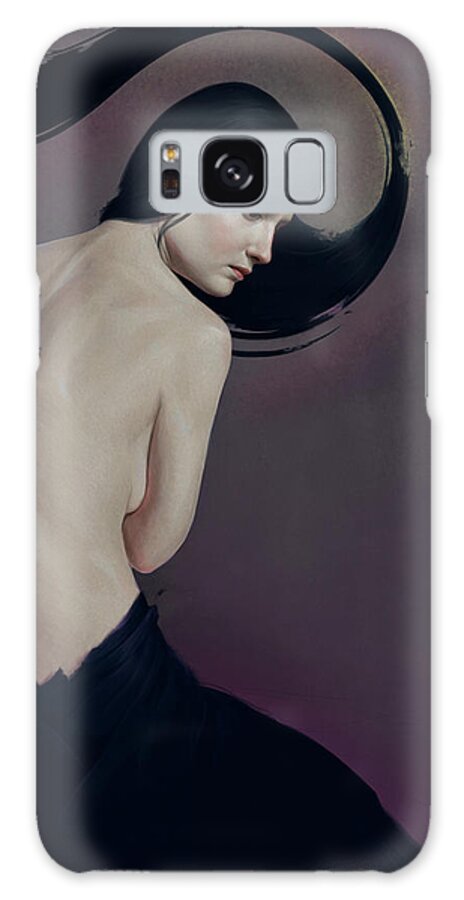 Woman Galaxy Case featuring the painting 483 by Diego Fernandez