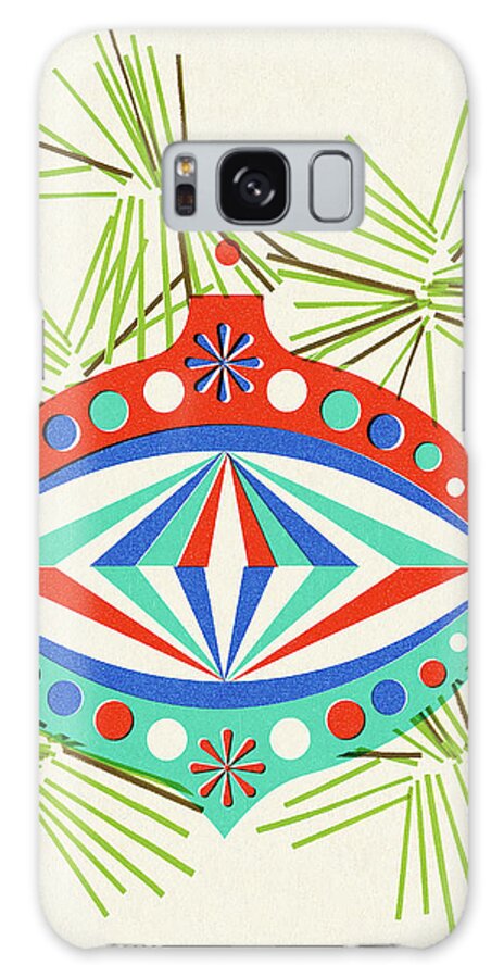 Bough Galaxy Case featuring the drawing Christmas Tree Ornament #5 by CSA Images